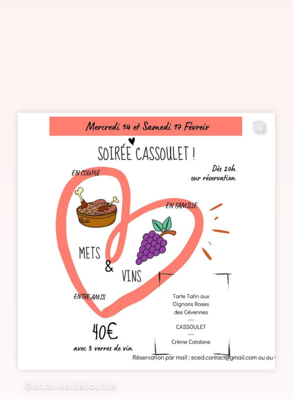 Saint-Cassoulet - Caviste Bayonne - Saint-Valentin à Bayonne